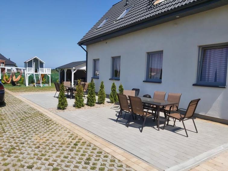 Domki Osada Kalinowa Leba Nowecin Sauna Extérieur photo