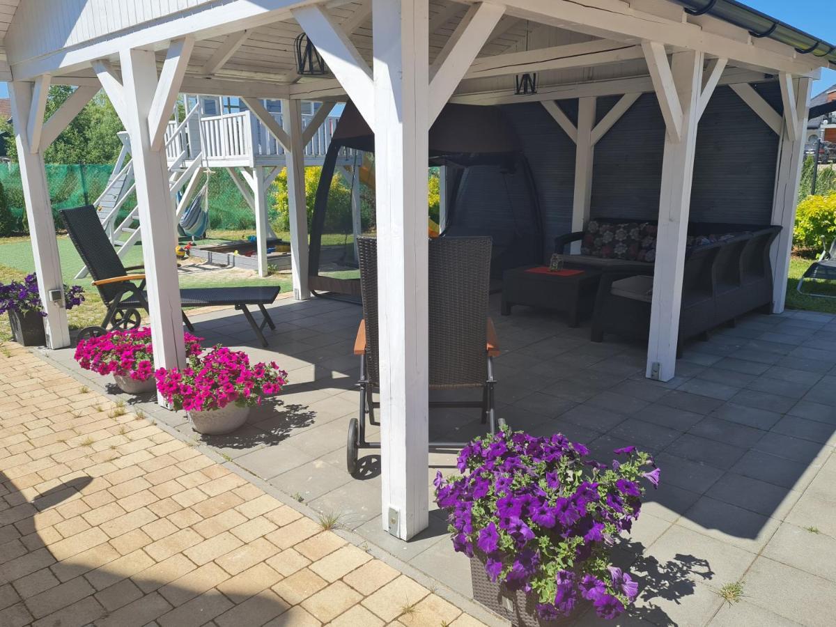 Domki Osada Kalinowa Leba Nowecin Sauna Extérieur photo