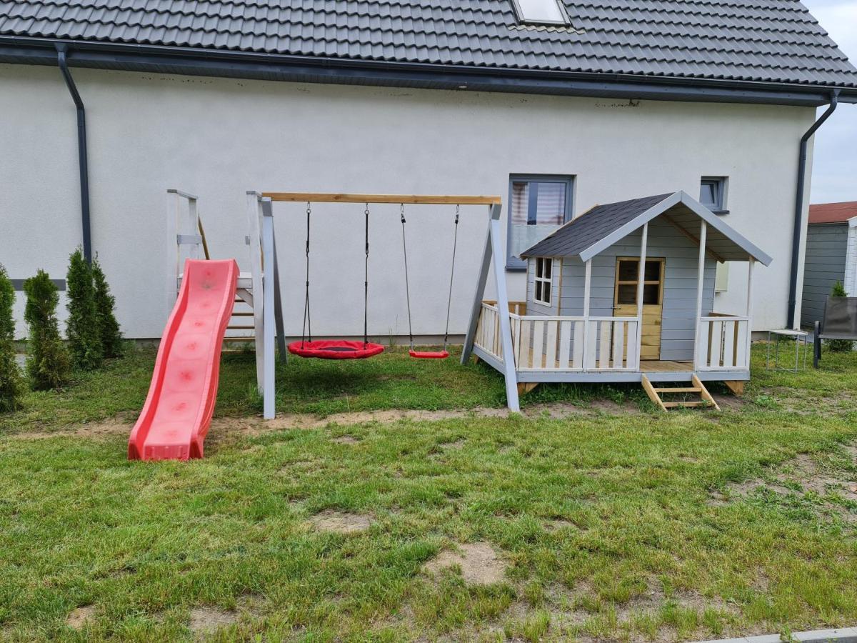 Domki Osada Kalinowa Leba Nowecin Sauna Extérieur photo
