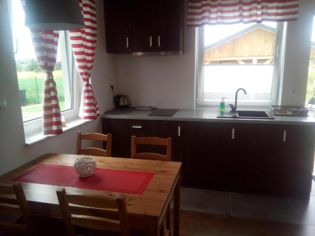 Domki Osada Kalinowa Leba Nowecin Sauna Extérieur photo