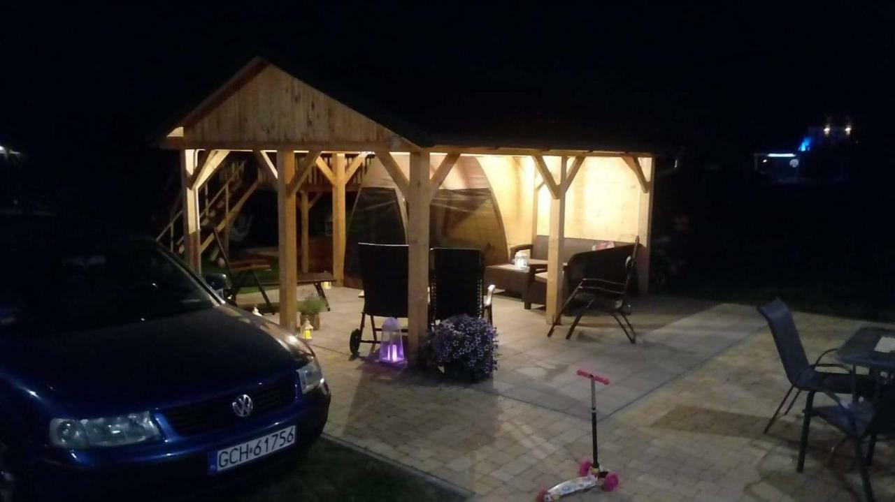 Domki Osada Kalinowa Leba Nowecin Sauna Extérieur photo